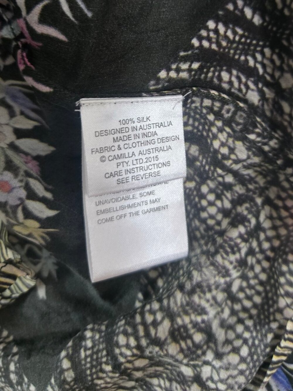 Camilla Flamenco Sweep Blouse Size 1 Small - Picture 7 of 9